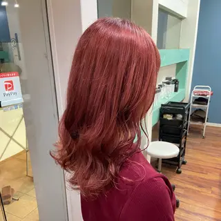 セミロング カラー 髪質改善/ストレート /透明感/西川奈穂のヘアスタイル