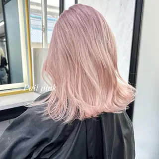 ミディアム カラー シールエクステ特化 ハイトーン、NANAのヘアスタイル