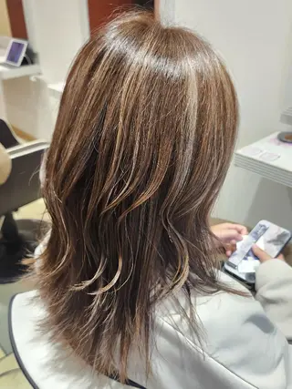 セミロング 暖色カラー/髪質改善 /メンズ🧡莉南のヘアスタイル