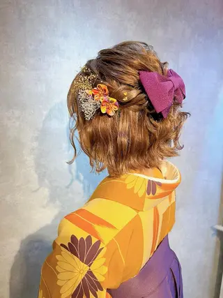 ミディアム ヘアアレンジ 池田 みのりのヘアスタイル