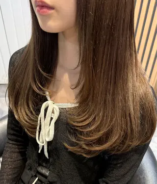 ロング カラー Respia所属・細貝 和のヘアスタイル