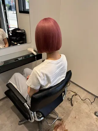 ショート カラー Leyシェアサロン所属・中井亜未/ 姫路ボブのヘアスタイル