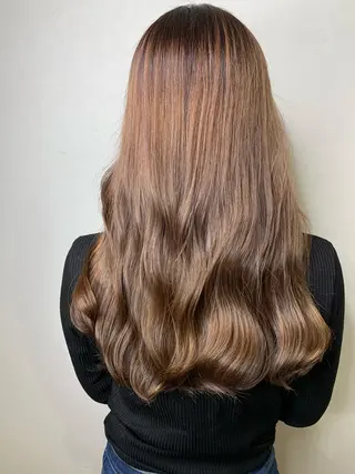 ロング カラー パーマ ヘアアレンジ メンズ キッズ ネイル マツエク・マツパ オリーブカラー 特化　　kaiのヘアスタイル