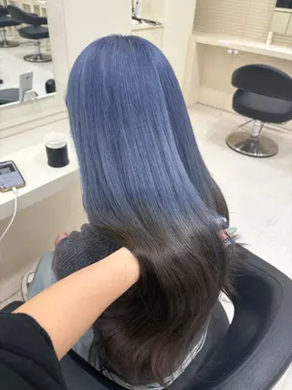 セミロング カラー ヘアアレンジ 💟RINNA 艶カラー💟のヘアスタイル