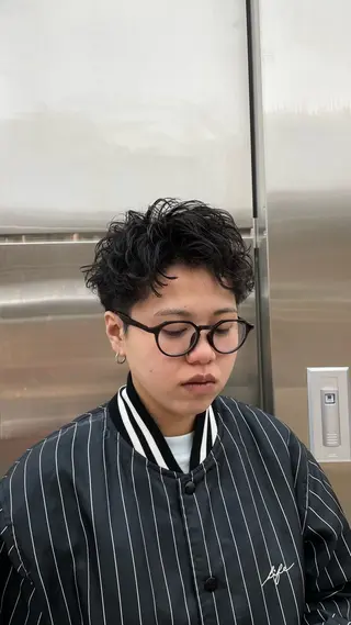 ショート パーマ メンズ fifth 阿部楓のヘアスタイル