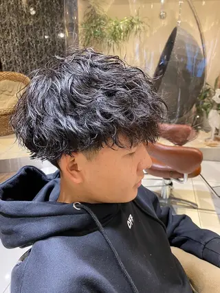 パーマ メンズ レディースカット ヒロヤのヘアスタイル