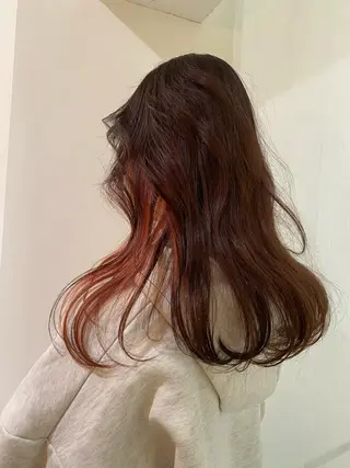 ロング 🎀透明感× 暖色カラーつな🎀のヘアスタイル