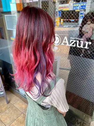 セミロング カラー 美髪 カラーリストのヘアスタイル