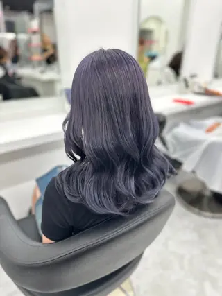 ロング カラー パーマ ヘアアレンジ メンズ キッズ ♥️韓国ヘア レイヤー♥️ゆりのヘアスタイル