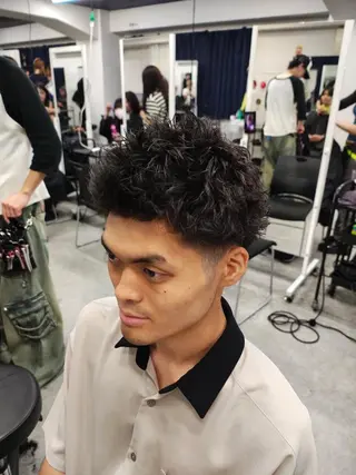 ショート パーマ メンズ トレンド🔥メンズ 特化⚡️網野裕希のヘアスタイル