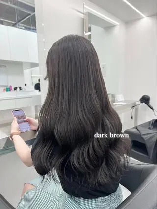 カラー 🫧透明感暗髪 ヘアーひめな🫧のヘアスタイル