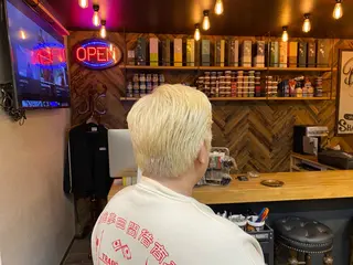 ショート カラー パーマ メンズ キッズ BARBER SHOP SUBARU men'sgrooming所属・下村 央志のヘアスタイル