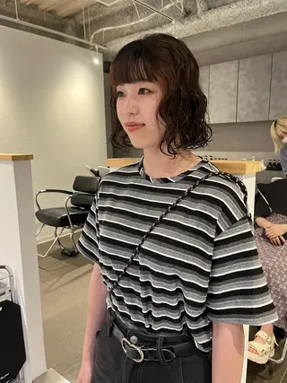 ショート パーマ ショート/パーマ/ カラー/FUKOのヘアスタイル