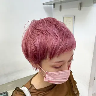 ショート miyu ハイトーン/レイヤーのヘアスタイル