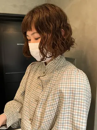 ショート パーマ アンニュイヘア🪽 ayumiのヘアスタイル