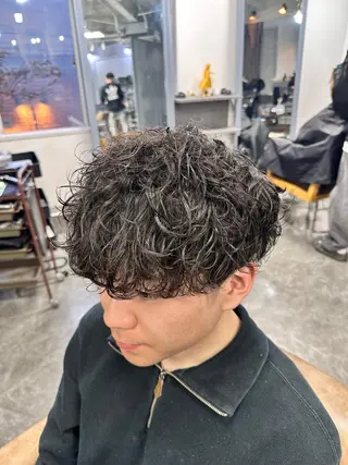 パーマ メンズ 梅田/全パーマ特化/ ケアパーマ特化/秋本のヘアスタイル