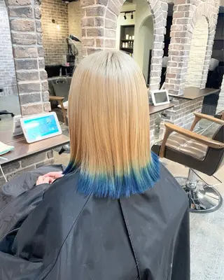 セミロング カラー ACROあべの店所属・艶カラー/インナー /グラデ/大西小百合のヘアスタイル