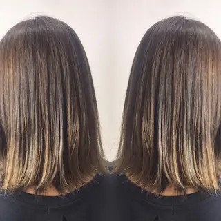 ミディアム カラー 柴田 祐輔のヘアスタイル