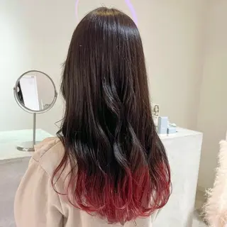 ロング カラー 🎀ダブルカラー/ ピンク×ガーリー🎀のヘアスタイル