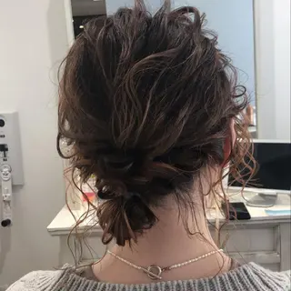 セミロング カラー ヘアアレンジ ✨🌿大人可愛い愛さ れhair🌿✨松本のヘアスタイル