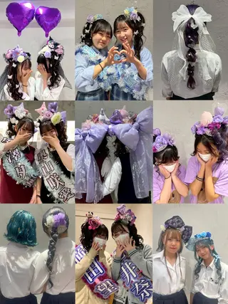 ヘアアレンジ 💗暖色/ブリーチ/ レイヤー/横浜/メイのヘアスタイル