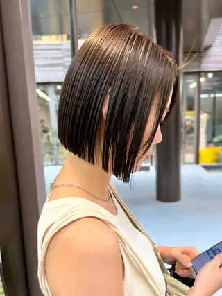 ショート パーマ mee.表参道所属・ボブ/ショート /パーマ/shinのヘアスタイル