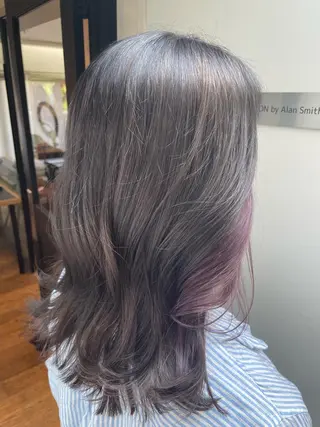 カラー yu-kaハッシュ カット/韓国レイヤーのヘアスタイル