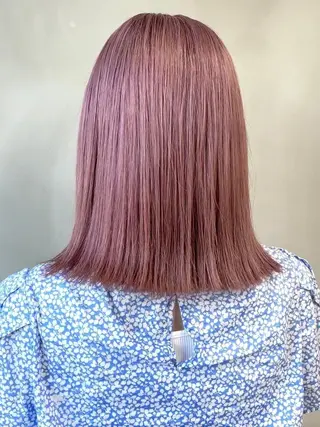 ミディアム カラー SOURCE 堺東のヘアスタイル