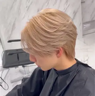 ショート カラー パーマ メンズ MEN'S HAIR SENSE BLUE 渋谷宇田川交番前店所属・🔥メンズ特化🔥 牧野圭吾のヘアスタイル