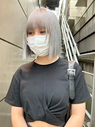 ミディアム カラー メンズ 🧸艶々韓国ヘア 🧁mizunaのヘアスタイル