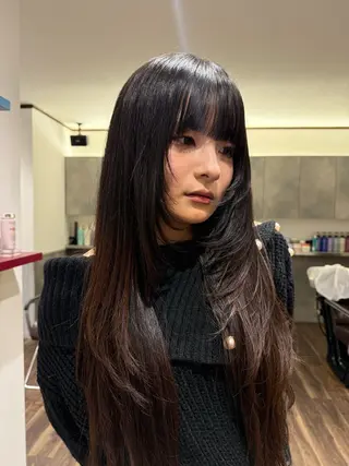 ロング 稲垣 熙のヘアスタイル