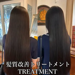 ロング 四日市/縮毛矯正/ ダメージレスカラーのヘアスタイル