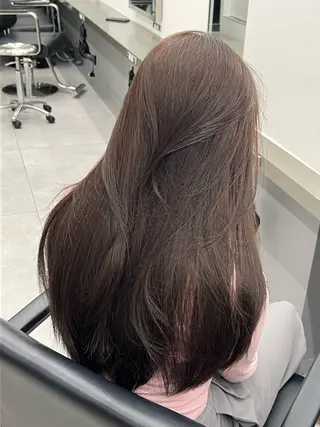 ロング 🚨メンズ曲がる 縮毛矯正りおん🚨のヘアスタイル