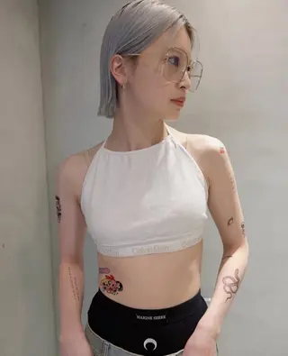 ショート カラー pele 梅田　annex所属・PELEハイトーン shinobuのヘアスタイル