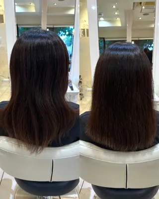 セミロング 髪質改善🥂✨ Mioのヘアスタイル