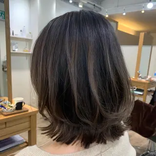 ミディアム カラー 加藤 雄大のヘアスタイル