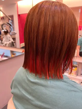 ミディアム カラー ロサ・ロセット所属・たぢ みずほのヘアスタイル