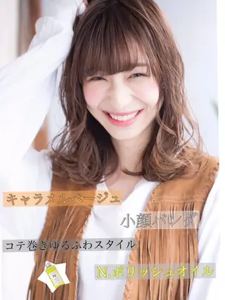 ミディアム カラー 髪質改善/艶髪特化 /柔らかさ/清水翔矢のヘアスタイル