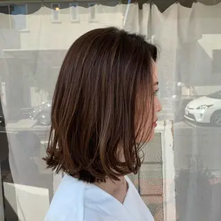 ミディアム 組藤 沙奈のヘアスタイル