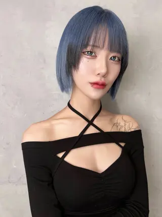 カラー 似合わせ×ハイトーン キドヨシキのヘアスタイル