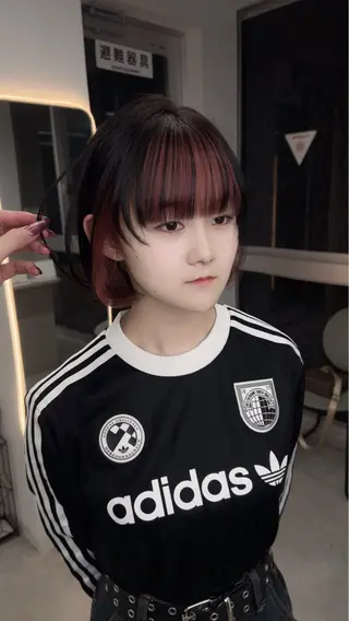 カラー GiseL さあや博多ハイトーンのヘアスタイル