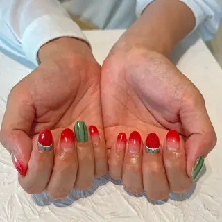 ネイル 四之宮 百花のネイルデザイン