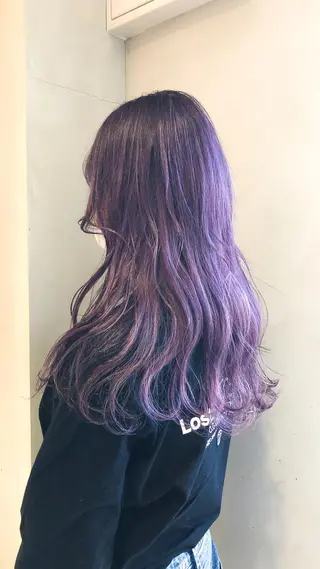 ミディアム カラー 圧倒的透明感カラー nana🦕のヘアスタイル