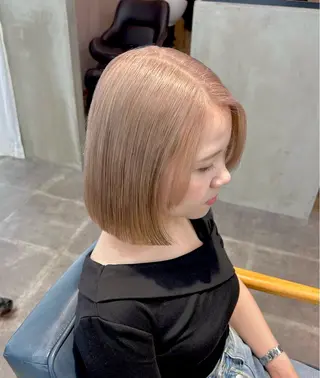 ショート カラー 韓国×髪質改善カラー 💎hinaのヘアスタイル