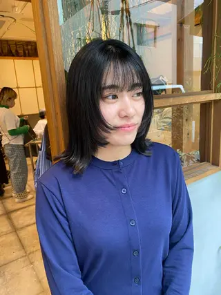 ミディアム ENIF ヤマグチアツコのヘアスタイル