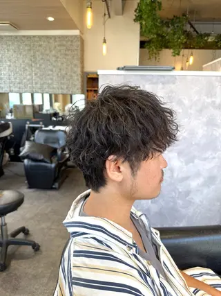 パーマ メンズ 大倉山駅メンズヘア ヒダカミズキのヘアスタイル