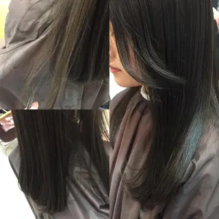 ロング カラー 透明感/ 美髪矯正/田中恭のヘアスタイル
