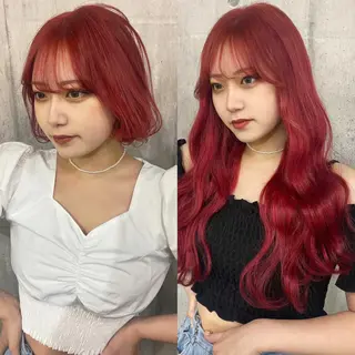 ロング カラー SHURI❤️🔥 中/韓mix ♡のヘアスタイル