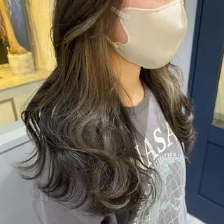 ロング カラー きよはらちさき🍑 柔らかカラー🌱🫧のヘアスタイル