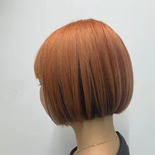 ショート カラー 💖ブリーチ/暖色 𝐘𝐮𝐢💖のヘアスタイル